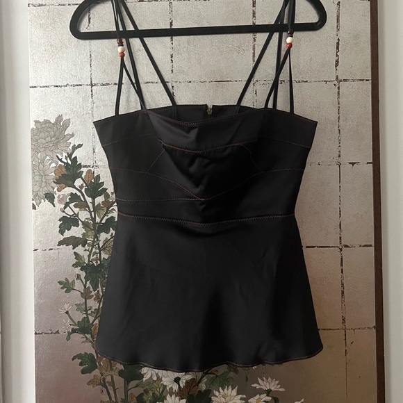 Roberto Cavalli Silk Peplum Top - Picture 2 of 7